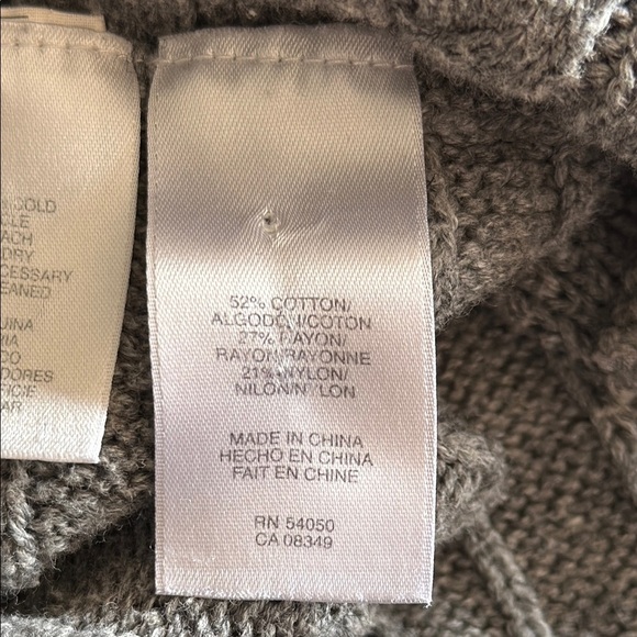 Z Jones New York Collection Women’s 3XL Gray Waterfall Cardigan Sweater - Picture 5 of 5